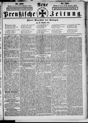 Neue preußische Zeitung vom 30.09.1870