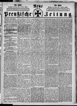Neue preußische Zeitung vom 04.10.1870