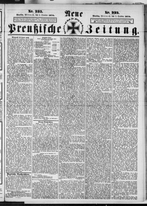 Neue preußische Zeitung vom 05.10.1870