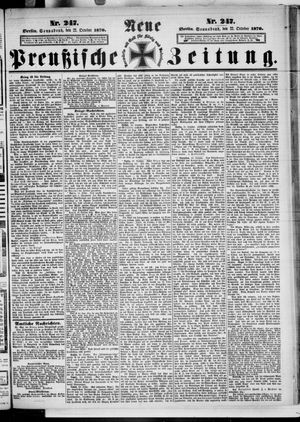 Neue preußische Zeitung vom 22.10.1870