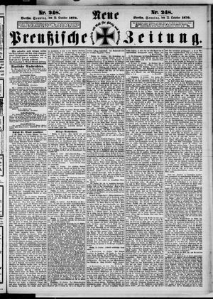 Neue preußische Zeitung vom 23.10.1870