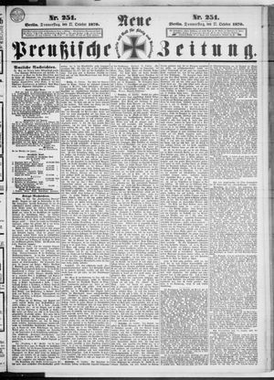 Neue preußische Zeitung vom 27.10.1870