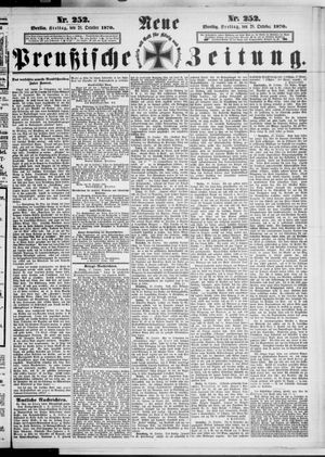 Neue preußische Zeitung vom 28.10.1870