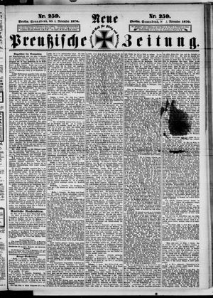 Neue preußische Zeitung vom 05.11.1870