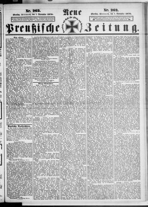 Neue preußische Zeitung vom 09.11.1870