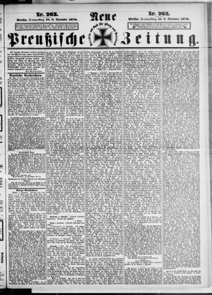 Neue preußische Zeitung vom 10.11.1870