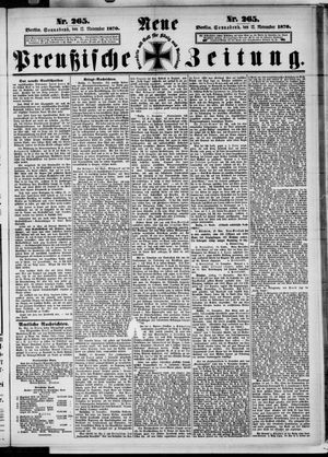 Neue preußische Zeitung vom 12.11.1870
