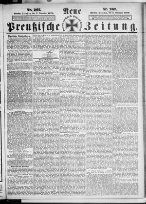 Neue preußische Zeitung vom 15.11.1870