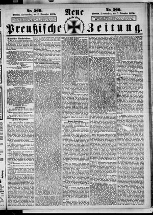 Neue preußische Zeitung vom 17.11.1870