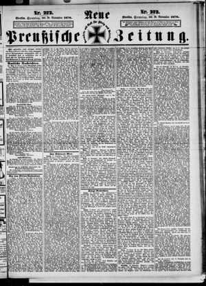 Neue preußische Zeitung vom 20.11.1870