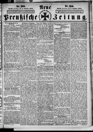 Neue preußische Zeitung vom 25.11.1870