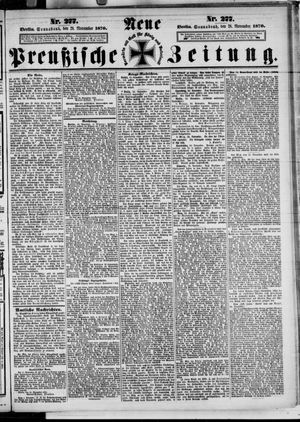 Neue preußische Zeitung vom 26.11.1870