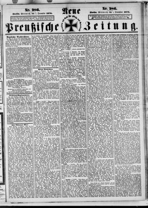 Neue preußische Zeitung vom 07.12.1870
