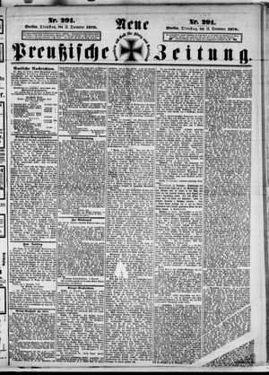 Neue preußische Zeitung vom 13.12.1870
