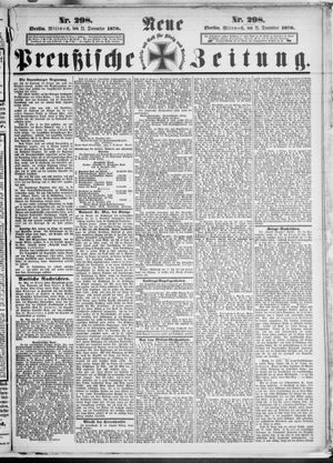 Neue preußische Zeitung vom 21.12.1870