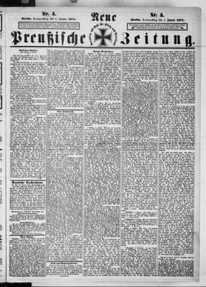 Neue preußische Zeitung vom 05.01.1871