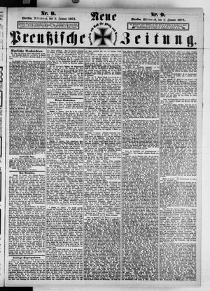 Neue preußische Zeitung vom 11.01.1871