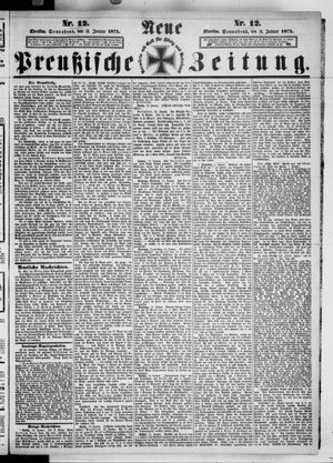 Neue preußische Zeitung vom 14.01.1871
