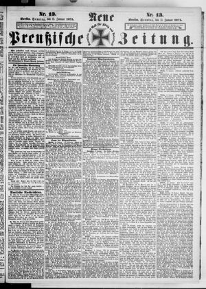 Neue preußische Zeitung vom 15.01.1871