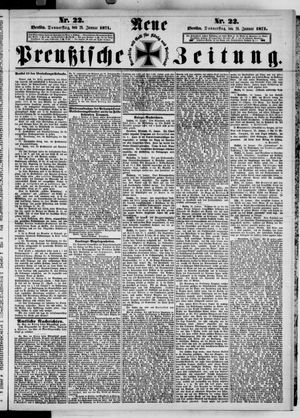 Neue preußische Zeitung vom 26.01.1871