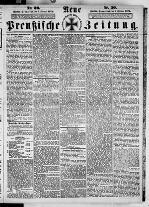 Neue preußische Zeitung on Feb 4, 1871