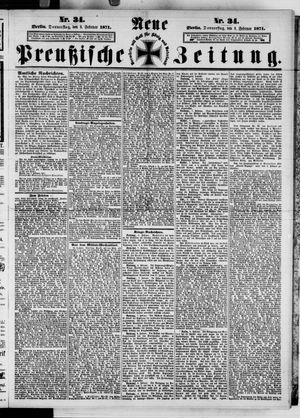 Neue preußische Zeitung vom 09.02.1871