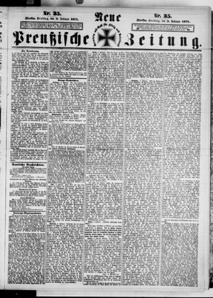 Neue preußische Zeitung vom 10.02.1871