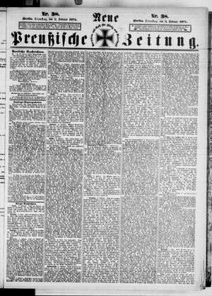 Neue preußische Zeitung vom 14.02.1871