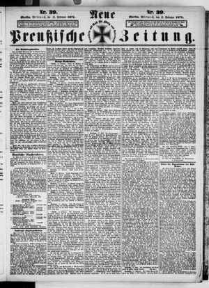 Neue preußische Zeitung vom 15.02.1871