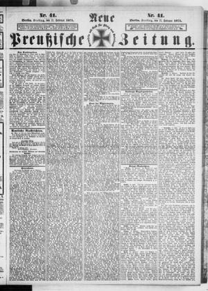 Neue preußische Zeitung vom 17.02.1871