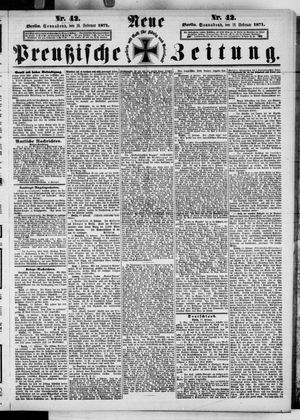Neue preußische Zeitung vom 18.02.1871