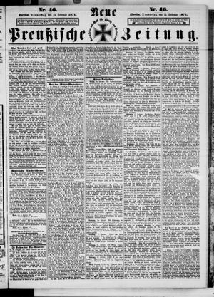 Neue preußische Zeitung vom 23.02.1871