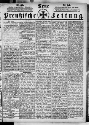 Neue preußische Zeitung vom 04.03.1871