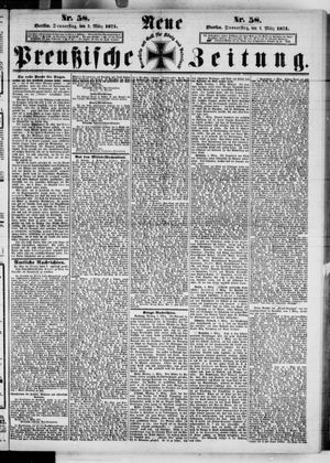 Neue preußische Zeitung on Mar 9, 1871