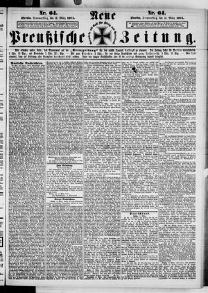 Neue preußische Zeitung vom 16.03.1871