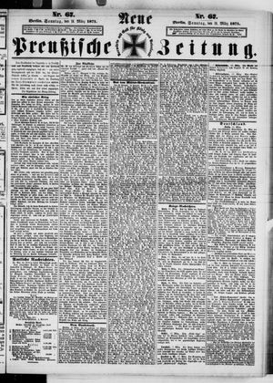 Neue preußische Zeitung vom 19.03.1871