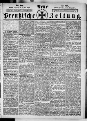 Neue preußische Zeitung on Mar 21, 1871