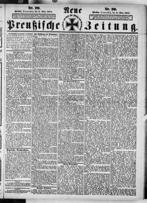 Neue preußische Zeitung vom 23.03.1871
