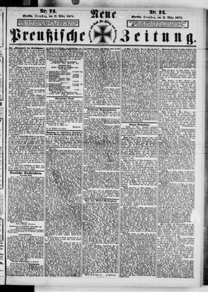 Neue preußische Zeitung vom 28.03.1871
