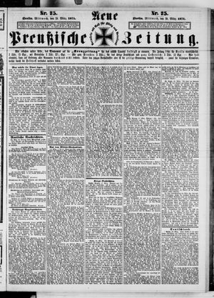 Neue preußische Zeitung vom 29.03.1871