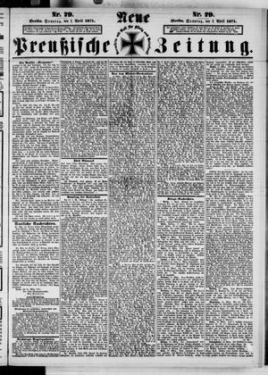 Neue preußische Zeitung on Apr 2, 1871