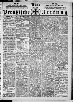 Neue preußische Zeitung vom 05.04.1871