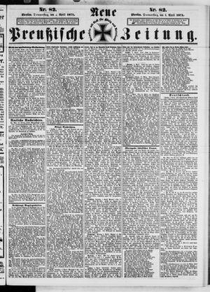 Neue preußische Zeitung vom 06.04.1871