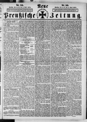 Neue preußische Zeitung vom 12.04.1871