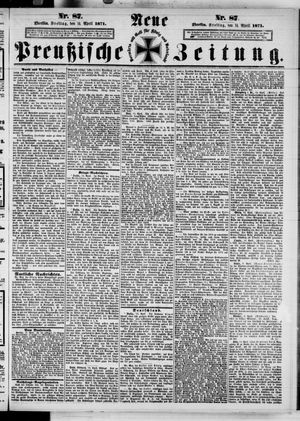 Neue preußische Zeitung vom 14.04.1871