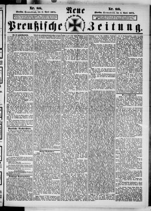 Neue preußische Zeitung vom 15.04.1871