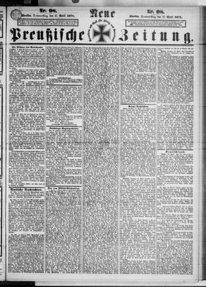 Neue preußische Zeitung vom 27.04.1871
