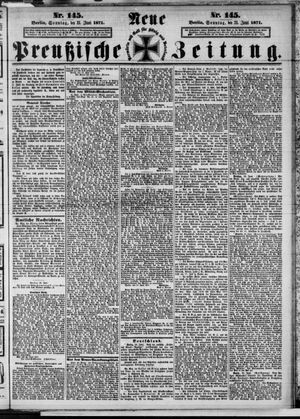 Neue preußische Zeitung vom 25.06.1871