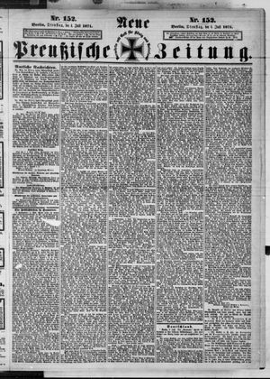 Neue preußische Zeitung vom 04.07.1871