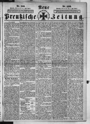 Neue preußische Zeitung vom 05.07.1871
